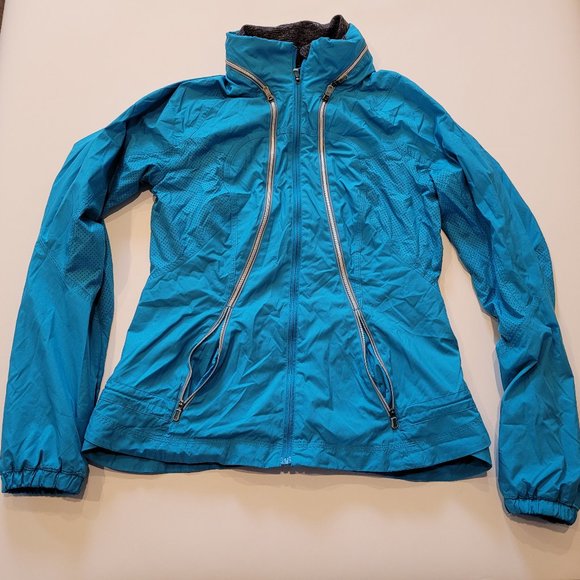Lined women's running jacket - Lululemon - size 6 bright blue - Picture 1 of 3